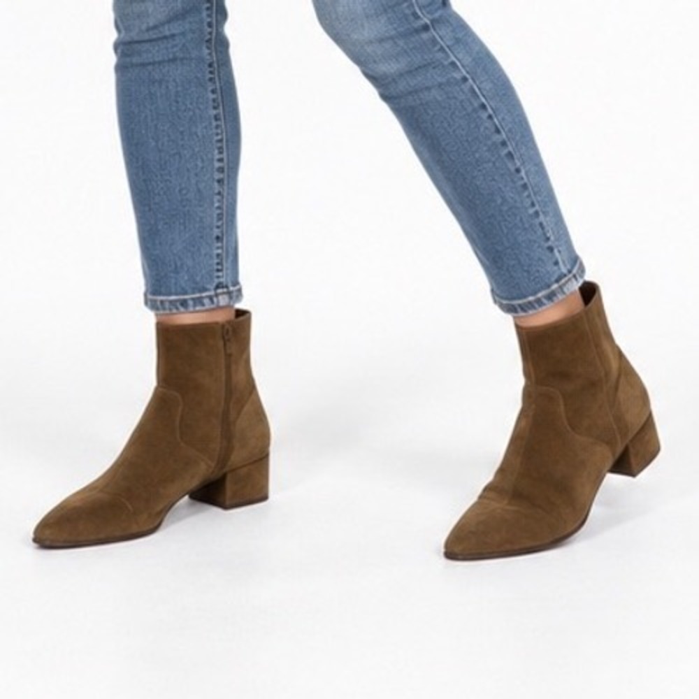 Urban Outfitters Vintage Y2K Brown Suede Boho Ankle Boots Women's Size 7